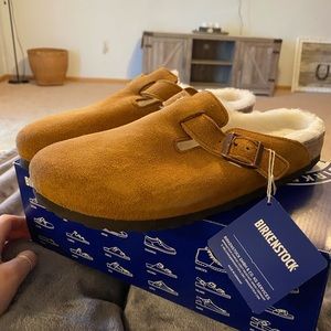 Birkenstock Sherpa Lined Slip On Clogs